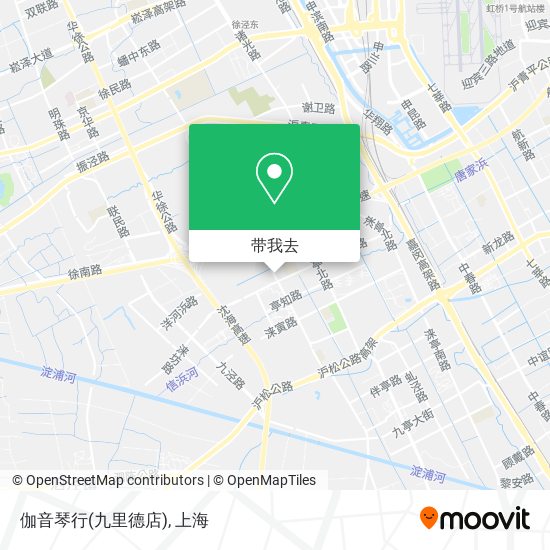 伽音琴行(九里德店)地图