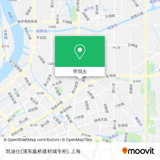 凯迪仕(浦东鑫桥建材城专柜)地图
