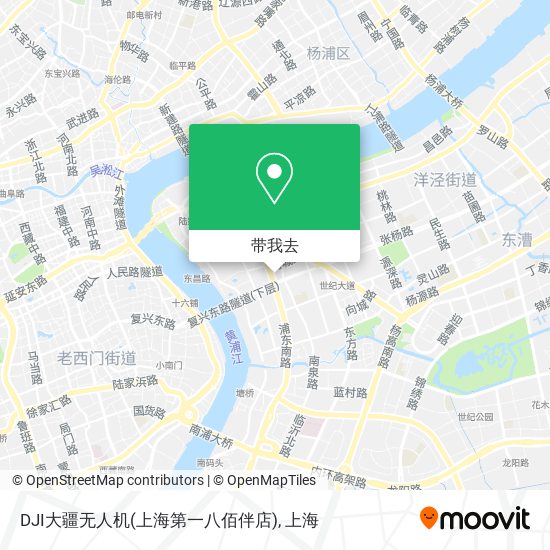 DJI大疆无人机(上海第一八佰伴店)地图