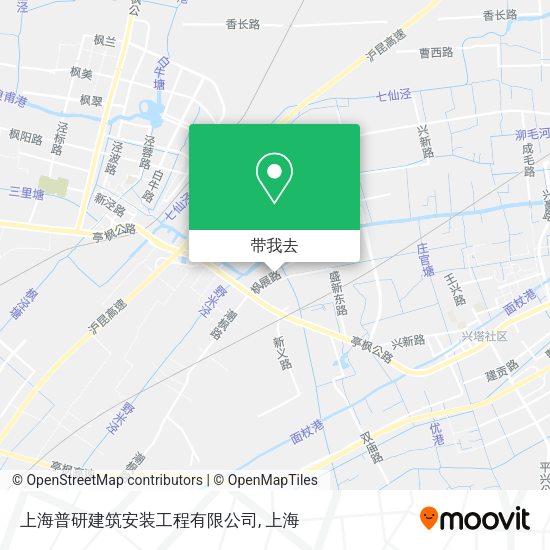 上海普研建筑安装工程有限公司地图