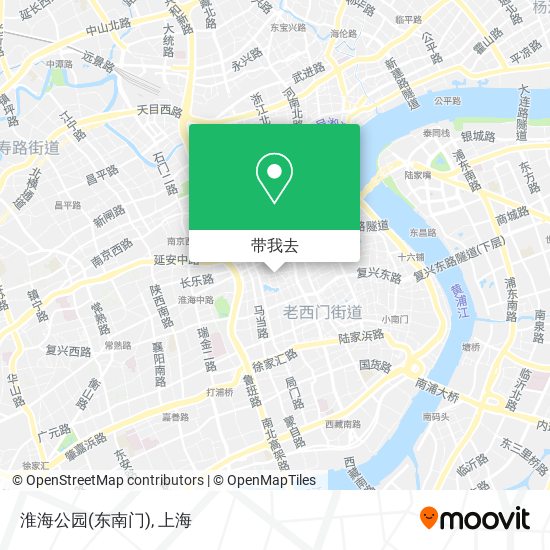 淮海公园(东南门)地图