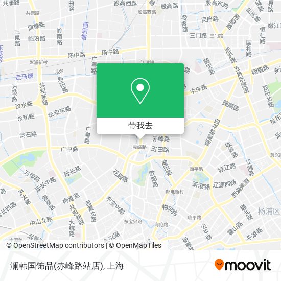 澜韩国饰品(赤峰路站店)地图