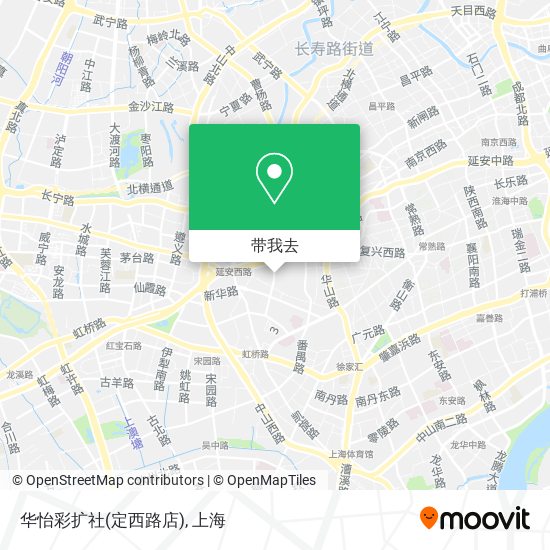 华怡彩扩社(定西路店)地图