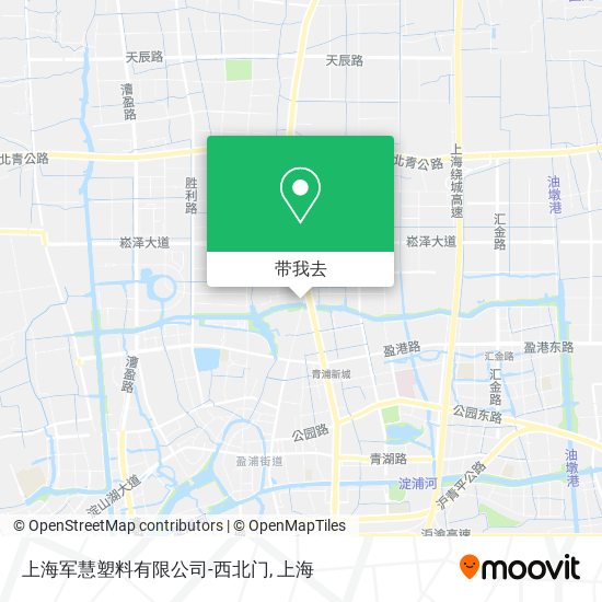 上海军慧塑料有限公司-西北门地图