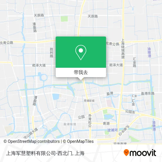上海军慧塑料有限公司-西北门地图
