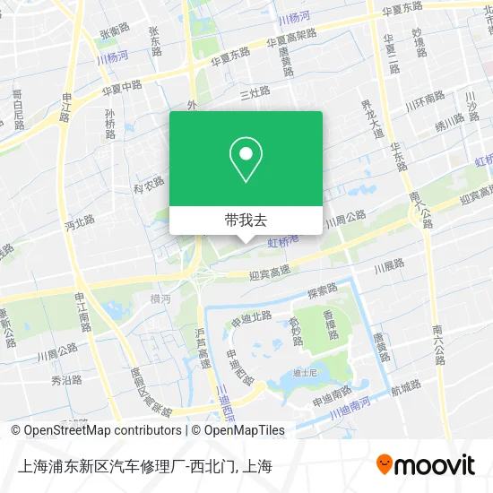上海浦东新区汽车修理厂-西北门地图