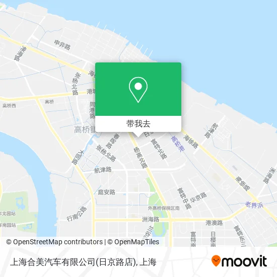 上海合美汽车有限公司(日京路店)地图