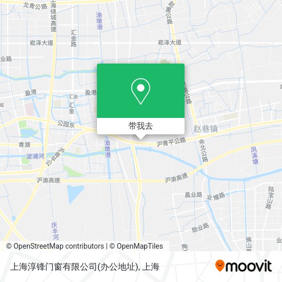 上海淳锋门窗有限公司(办公地址)地图