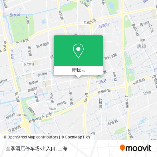 全季酒店停车场-出入口地图