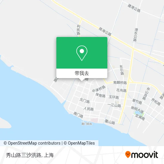 秀山路三沙洪路地图
