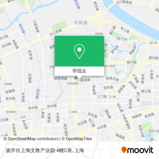 旗开坊上海文教产业园-4幢C座地图
