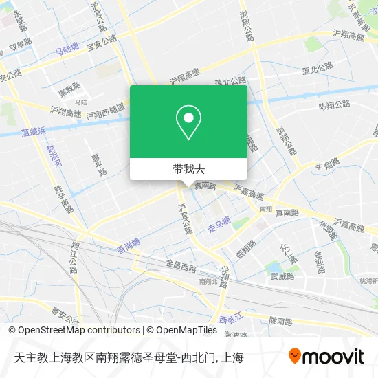 天主教上海教区南翔露德圣母堂-西北门地图