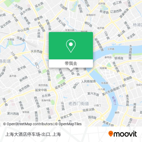 上海大酒店停车场-出口地图