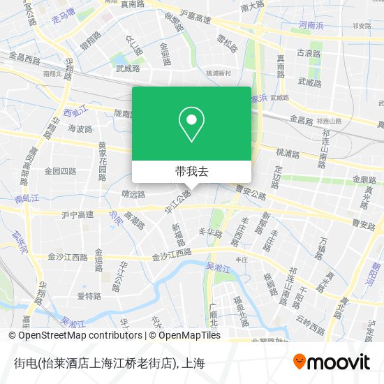 街电(怡莱酒店上海江桥老街店)地图