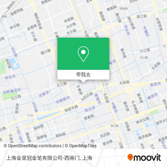 上海金皇冠金笔有限公司-西南门地图