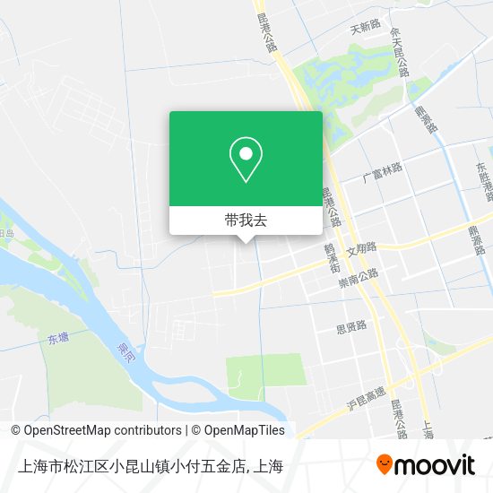 上海市松江区小昆山镇小付五金店地图