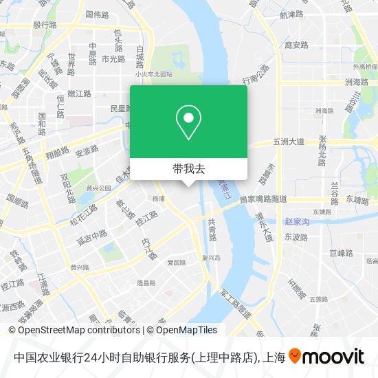 中国农业银行24小时自助银行服务(上理中路店)地图