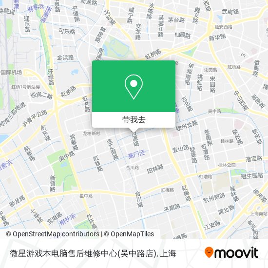 微星游戏本电脑售后维修中心(吴中路店)地图