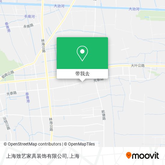 上海致艺家具装饰有限公司地图