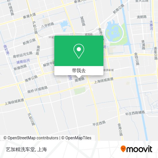 艺加精洗车堂地图