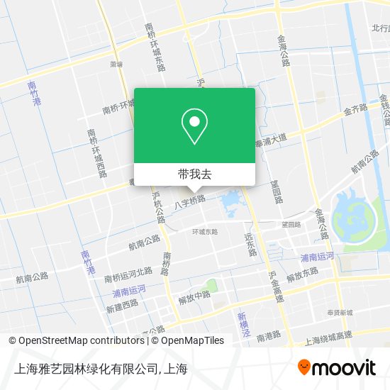 上海雅艺园林绿化有限公司地图