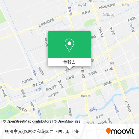 明清家具(飘鹰锦和花园西区西北)地图