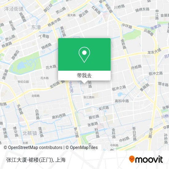 张江大厦-裙楼(正门)地图