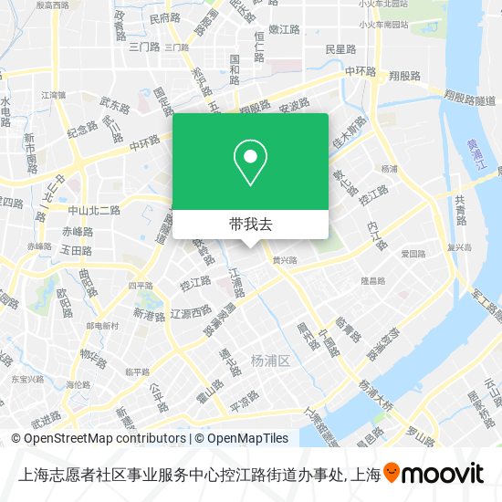 上海志愿者社区事业服务中心控江路街道办事处地图