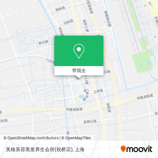 美格美容美发养生会所(祝桥店)地图