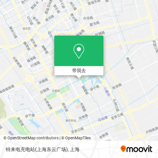 特来电充电站(上海东云广场)地图