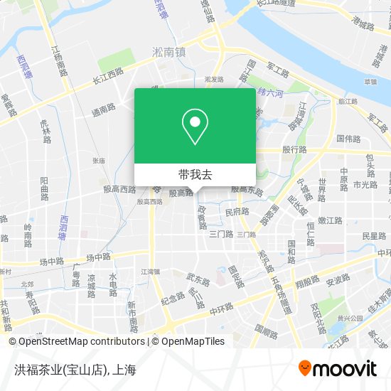 洪福茶业(宝山店)地图