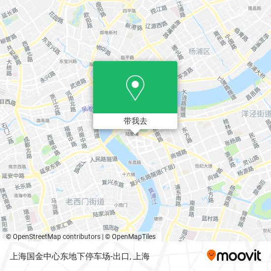 上海国金中心东地下停车场-出口地图