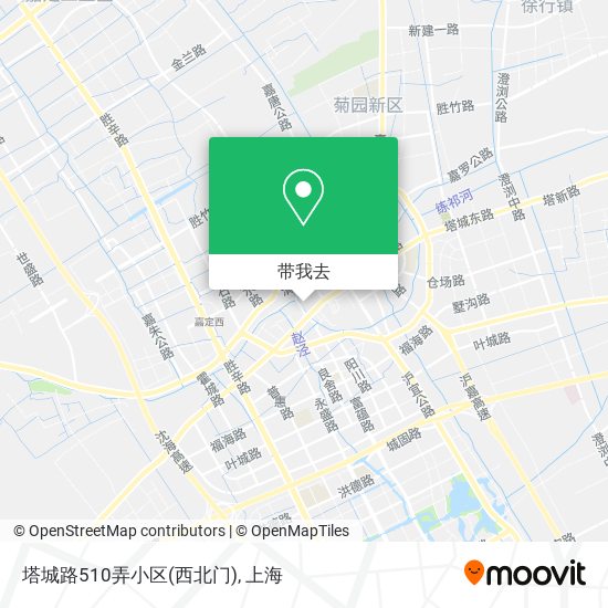 塔城路510弄小区(西北门)地图
