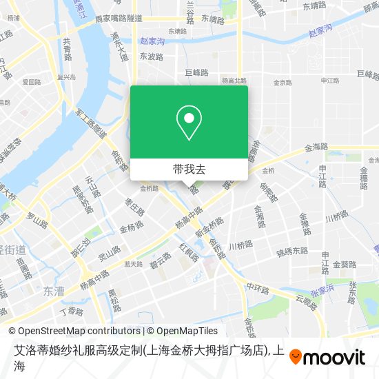 艾洛蒂婚纱礼服高级定制(上海金桥大拇指广场店)地图