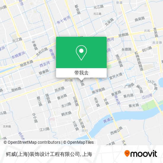 鳄威(上海)装饰设计工程有限公司地图