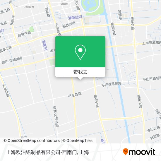 上海欧泊铝制品有限公司-西南门地图