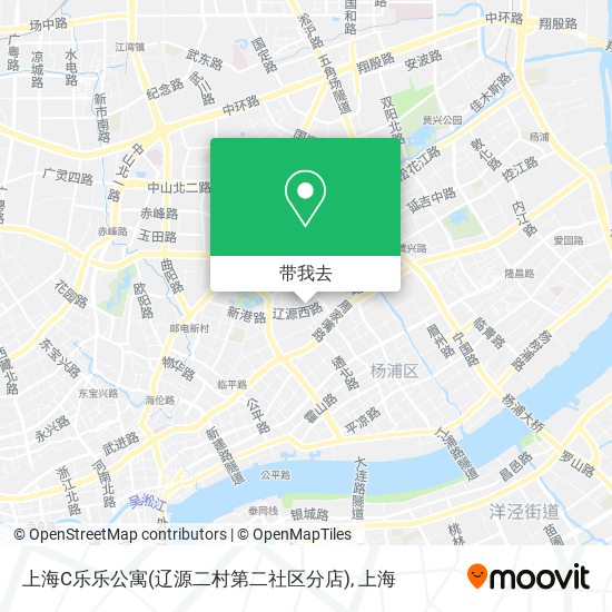 上海C乐乐公寓(辽源二村第二社区分店)地图