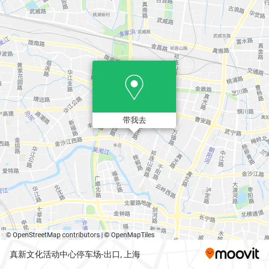 真新文化活动中心停车场-出口地图