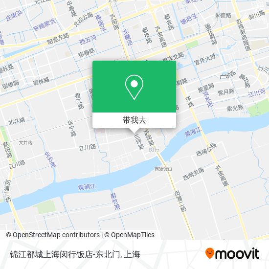 锦江都城上海闵行饭店-东北门地图