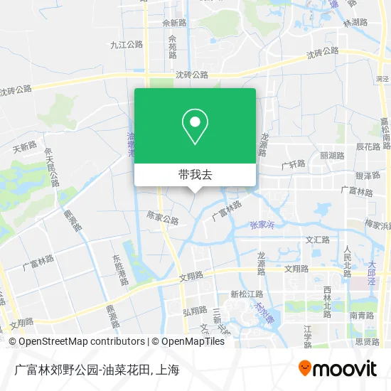 广富林郊野公园-油菜花田地图