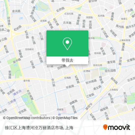 徐汇区上海漕河泾万丽酒店市场地图