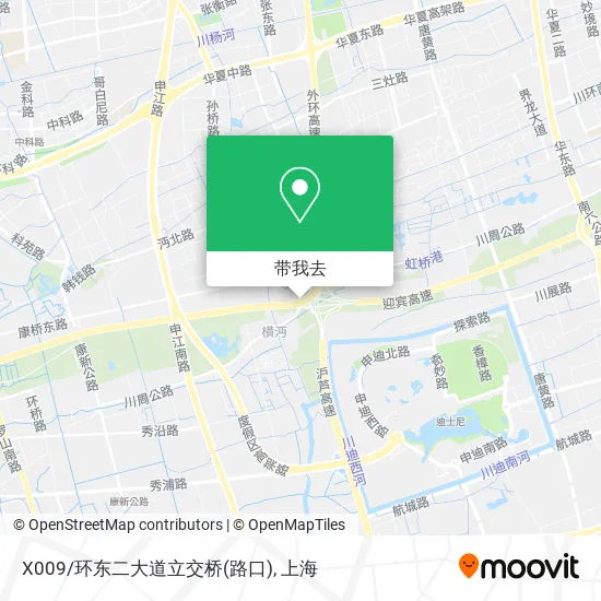 X009/环东二大道立交桥(路口)地图