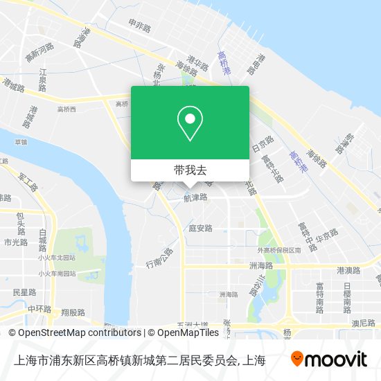 上海市浦东新区高桥镇新城第二居民委员会地图