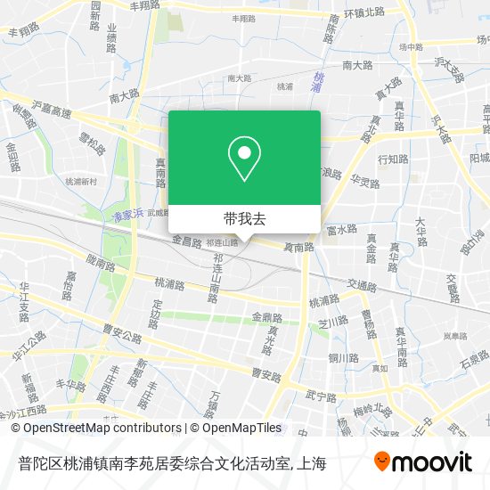 普陀区桃浦镇南李苑居委综合文化活动室地图