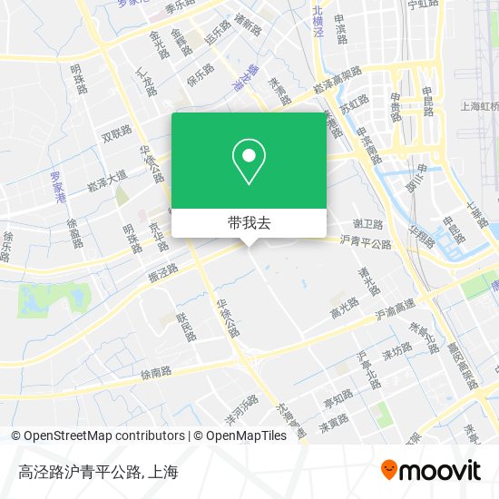 高泾路沪青平公路地图