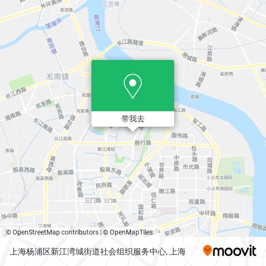 上海杨浦区新江湾城街道社会组织服务中心地图