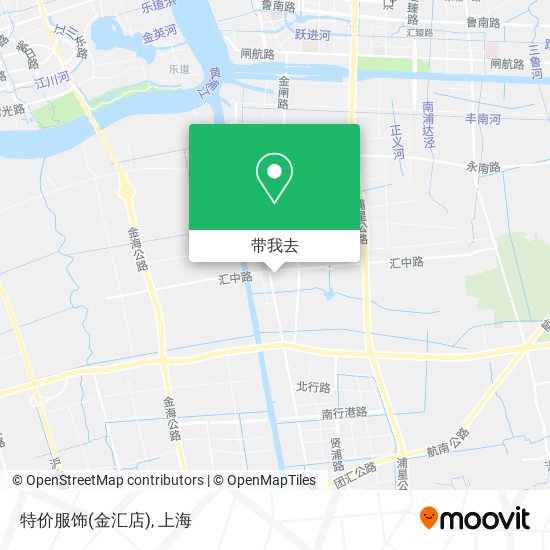 特价服饰(金汇店)地图