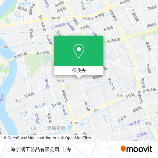 上海余润工艺品有限公司地图