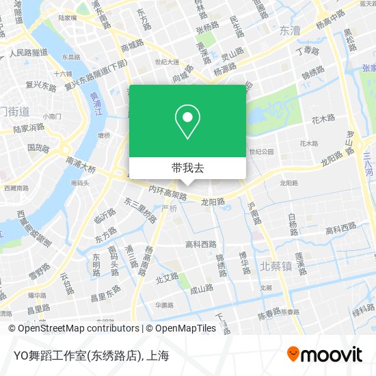 YO舞蹈工作室(东绣路店)地图