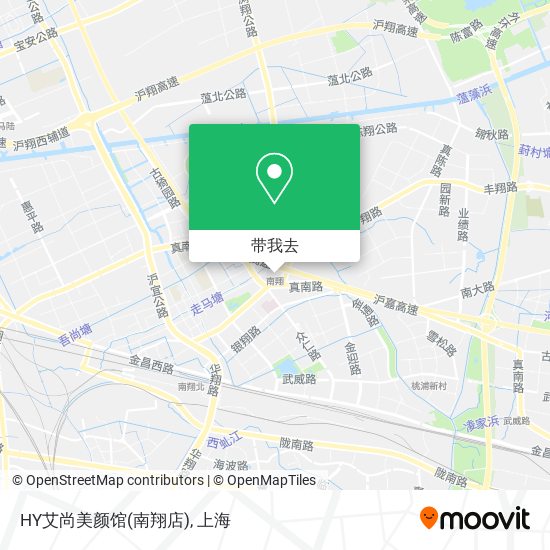 HY艾尚美颜馆(南翔店)地图